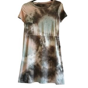 Wallflower Tie-Dye T-Shirt Dress Hand Dyed Made in Egypt Indie Soft Grunge